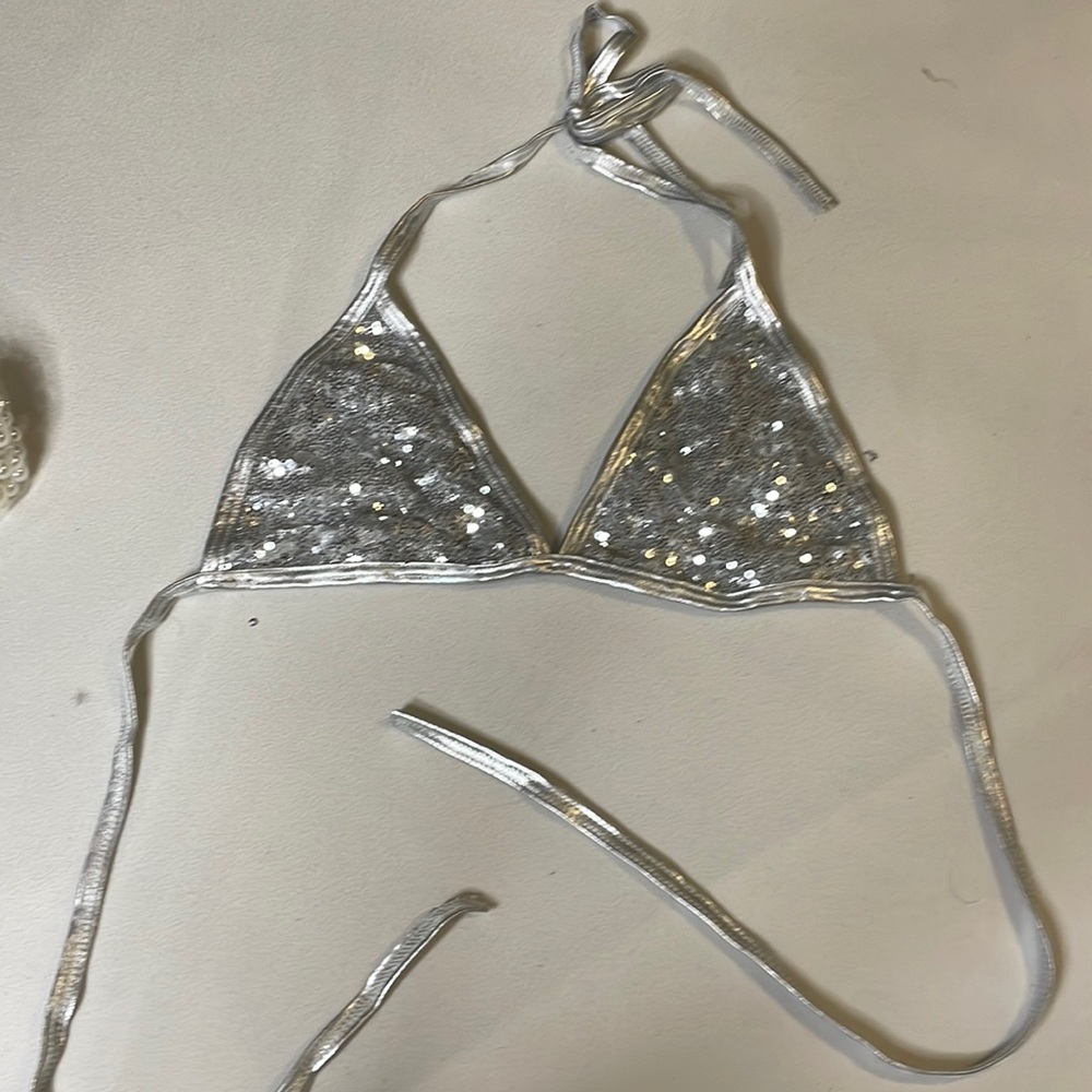 silver rave top